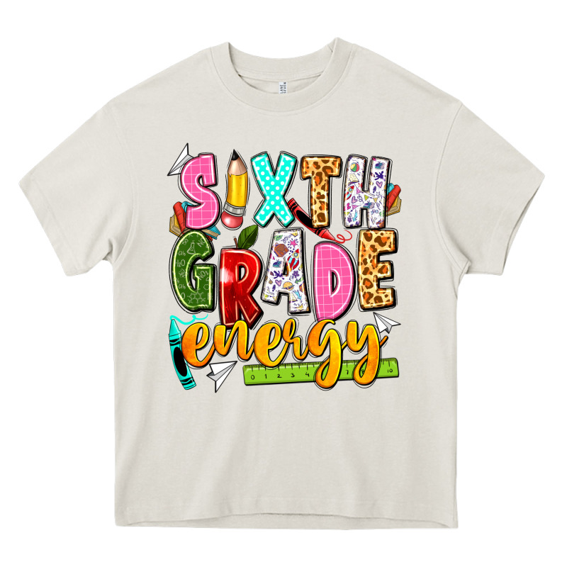 Sixth Grade Energy Heavy Core Tee by texasbilliewilder | Teevron