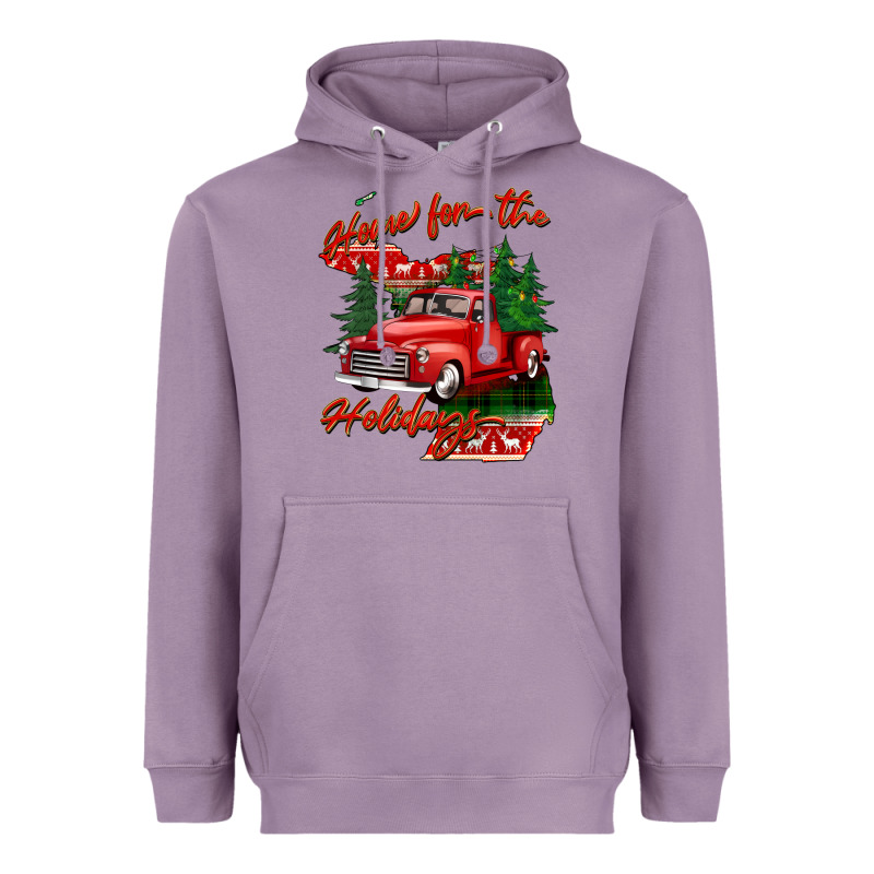 Home For The Holidays Michigan Heavyweight Hoodie by BarkalooDesign | Teevron