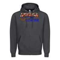 Smoke America the beautiful Zipper Hoodie - NancyCooperArtShop