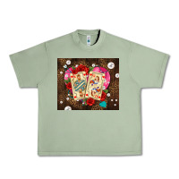 Oil Green playing cards and pearls Urban Heavy Tee - AdoDesignShop