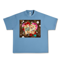Pebble Blue playing cards and pearls Urban Heavy Tee - AdoDesignShop