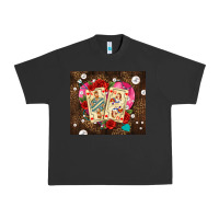 Pigment Black playing cards and pearls Urban Heavy Tee - AdoDesignShop