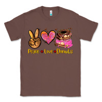 Chestnut peace love donuts Classic Tee - AdoDesignShop
