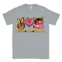 Heather Grey peace love donuts Classic Tee - AdoDesignShop