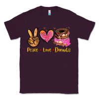 Plum peace love donuts Classic Tee - AdoDesignShop