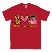 Red peace love donuts Classic Tee - AdoDesignShop