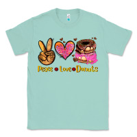 Seafoam peace love donuts Classic Tee - AdoDesignShop