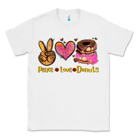 White peace love donuts Classic Tee - AdoDesignShop
