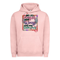 Pigment Salmon cowgirl not all angels have wings Urban Hoodie - CowGirlArtShop