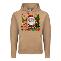 Vintage Coffee santa and reindeer Vintage Hoodie - AdoDesignShop