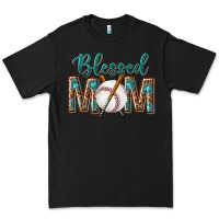Black western blessed mom with baseball Premium Tee - texasbilliewilder