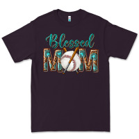 Plum western blessed mom with baseball Premium Tee - texasbilliewilder