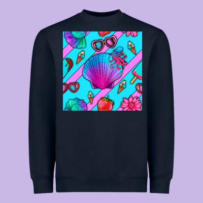 Sea Shell Heavyweight Sweatshirt Designed By Bundleandbundleshop