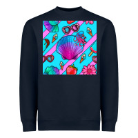 Navy sea shell Heavyweight Sweatshirt - BundleAndBundleShop