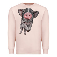 Pale Pink baby pig Premium Sweatshirt - BarkalooDesign
