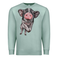 Seafoam baby pig Premium Sweatshirt - BarkalooDesign