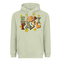 Matcha happy fall smiley face Heavyweight Hoodie - BarkalooDesign