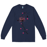Navy just breathe Long Sleeve Tee - JahusDesignShop