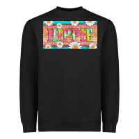 Black hippie and daisys license plate template Heavyweight Sweatshirt - Artiststas