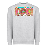 Heather Grey hippie and daisys license plate template Heavyweight Sweatshirt - Artiststas