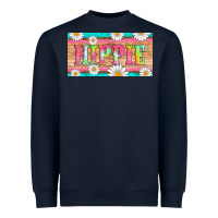 Navy hippie and daisys license plate template Heavyweight Sweatshirt - Artiststas