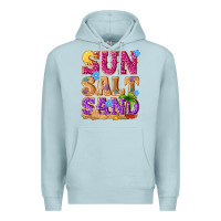 Blue Mist sun salt sand summer Premium Hoodie - NancyCooperArtShop