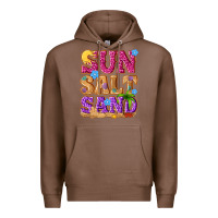 Chestnut sun salt sand summer Premium Hoodie - NancyCooperArtShop