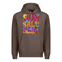 Coffee sun salt sand summer Premium Hoodie - NancyCooperArtShop