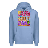 Colony Blue sun salt sand summer Premium Hoodie - NancyCooperArtShop