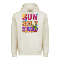 Oatmeal Heather sun salt sand summer Premium Hoodie - NancyCooperArtShop