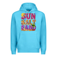 Ocean Blue sun salt sand summer Premium Hoodie - NancyCooperArtShop