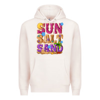 Pale Pink sun salt sand summer Premium Hoodie - NancyCooperArtShop