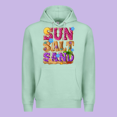 Sun Salt Sand Summer Premium Hoodie Designed By Nancycooperartshop