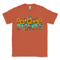 Copper western believe sunflowers flowers Classic Tee - BarkalooDesign