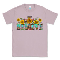Lilac western believe sunflowers flowers Classic Tee - BarkalooDesign