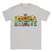 Moon Dust western believe sunflowers flowers Classic Tee - BarkalooDesign