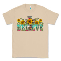 Mushroom western believe sunflowers flowers Classic Tee - BarkalooDesign