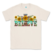Natural western believe sunflowers flowers Classic Tee - BarkalooDesign