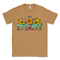 Toasted Coconut western believe sunflowers flowers Classic Tee - BarkalooDesign