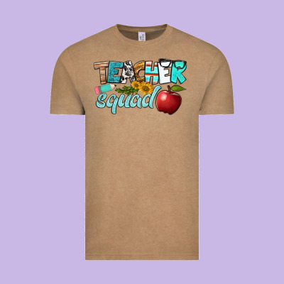Teacher Squad Vintage Tee Designed By Bundleandbundleshop