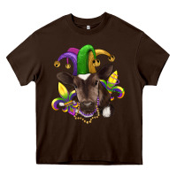 Chocolate Brown mardi gras baby cow Heavy Core Tee - RanaPortraitStore