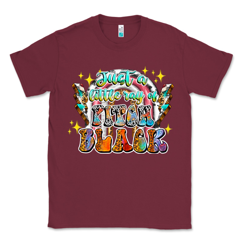 Just A Little Ray Of Pitch Black Classic Tee by CowhideDigitalArt | Teevron