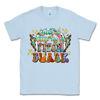 Dusty Blue just a little ray of pitch black Classic Tee - CowhideDigitalArt