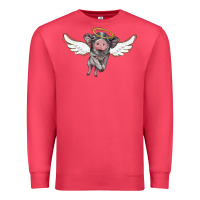 Cardinal angel baby pig Premium Sweatshirt - BarkalooDesign