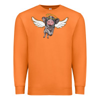 Carrot angel baby pig Premium Sweatshirt - BarkalooDesign