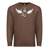 Chestnut angel baby pig Premium Sweatshirt - BarkalooDesign