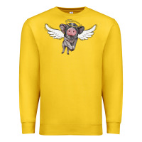 Lemon angel baby pig Premium Sweatshirt - BarkalooDesign