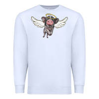 White angel baby pig Premium Sweatshirt - BarkalooDesign