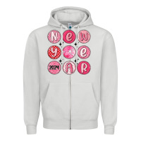 Dove Grey new year 2024 Zipper Hoodie - MaliasSmallBusiness