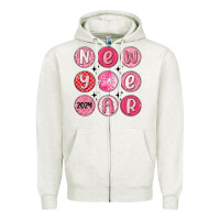 Oatmeal Heather new year 2024 Zipper Hoodie - MaliasSmallBusiness